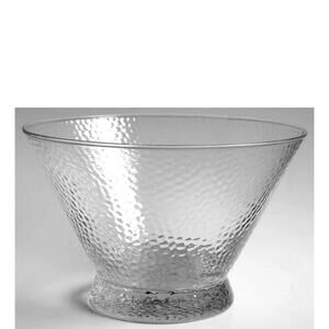 Large Southern living sippers collection hammered glass serving bowl